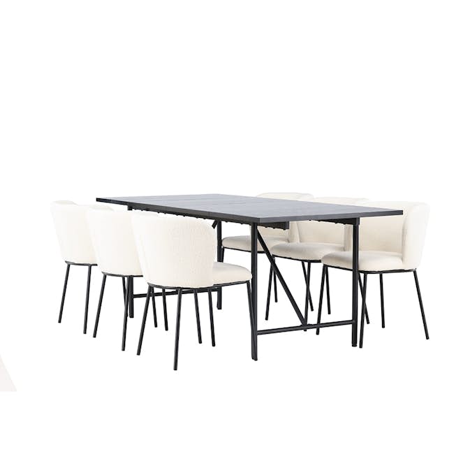 Matgrupp Venture Home Astrid med 6 Edina Stolar