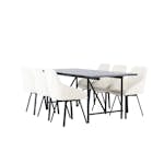 Matgrupp Venture Home Astrid med 6 Rosie Stolar