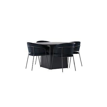 Matgrupp Venture Home Matilda med 4 Selma Stolar