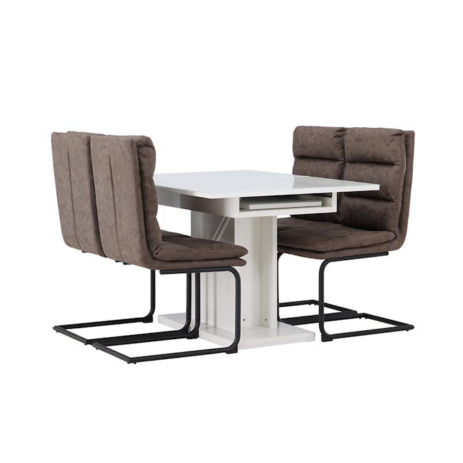 Matgrupp Venture Home Pluto med 4 Zizo Stolar