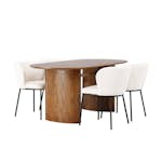 Matgrupp Venture Home Isolde med 4 Edina Stolar