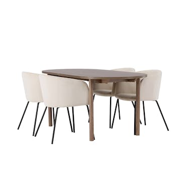 Matgrupp Venture Home Andy med 4 Berit Stolar