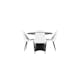 Matgrupp Venture Home Bootcut Ø110 cm med 4 st Night stolar