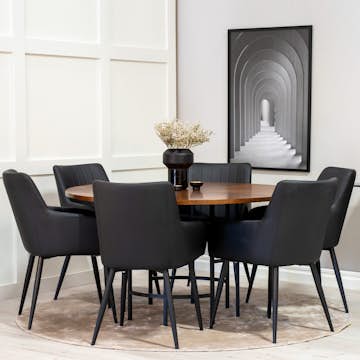 Matgrupp Venture Home Copenhagen med 6st Comfort Stolar