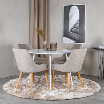 Matgrupp Venture Home Plaza med 4st Stolar