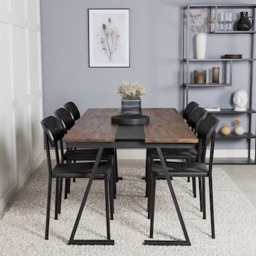 Matgrupp Venture Home Jakarta med 6st Polly Stolar