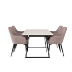 Matgrupp Venture Home Estelle Rektangulär med 4st Comfort Stolar