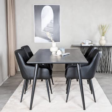 Matgrupp Venture Home Dipp Rektangulär med 4st Comfort Stolar