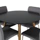 Matgrupp Venture Home Plaza Ø100 cm med 4st Mace Matstolar