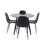 Matgrupp Venture Home Plaza med 4st Polar Stolar