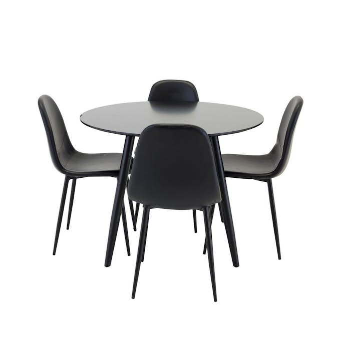 Matgrupp Venture Home Plaza med 4st Polar Stolar