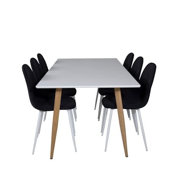 Matgrupp Venture Home Polar med 6st Stolar