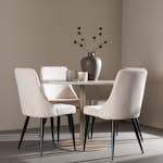 Matgrupp Venture Home Lycke Ø110 med 4 st Leone Stolar