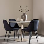 Matgrupp Venture Home Lycke Ø110 med 4 st Night Stolar