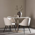 Matgrupp Venture Home Lycke Ø110 med 4 st Velvet Stolar