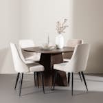 Matgrupp Venture Home Bootcut Ø110 med 4 st Leone Stolar