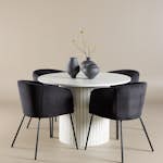 Matgrupp Venture Home Härön Ø110 med 4 st Berit Stolar