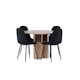 Matgrupp Venture Home Olivia Ø110 med 4 st Polar Stolar Teddy