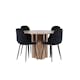 Matgrupp Venture Home Olivia Ø110 med 4 st Polar Stolar Teddy