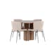 Matgrupp Venture Home Olivia Ø110 med 4 st Modesto Stolar