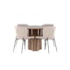 Matgrupp Venture Home Olivia Ø110 med 4 st Modesto Stolar