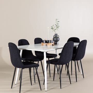 Matgrupp Venture Home Silar 180 med 6 st Polar Stolar Teddy