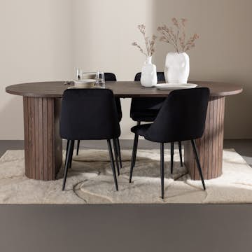 Matgrupp Venture Home Härön 200 med 4 st Night Stolar