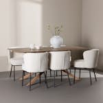 Matgrupp Venture Home Piazza 180 med 6 st Agnes Stolar