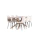 Matgrupp Venture Home Piazza 180 med 6 st Polar Stolar Sammet