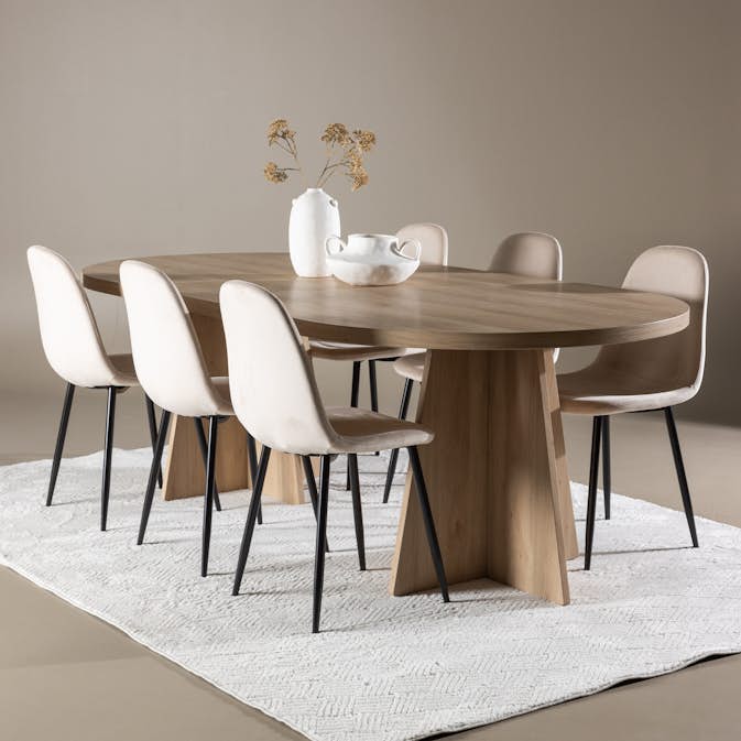 Matgrupp Venture Home Bootcut 230 med 6 st Polar Stolar Sammet