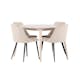 Matgrupp Venture Home Flora Ø120 cm med 4st Night Matstolar