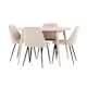 Matgrupp Venture Home Flora Ø120 cm med 4st Night Matstolar