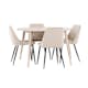 Matgrupp Venture Home Flora Ø120 cm med 4st Night Matstolar