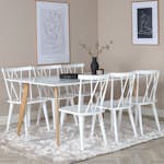 Matgrupp Venture Home Polar med 6 Mariette stolar