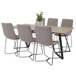 Matgrupp Venture Home Madde med 6 Xtra Stolar