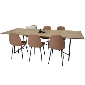 Matgrupp Venture Home Peo med 6 Pobbie Stolar