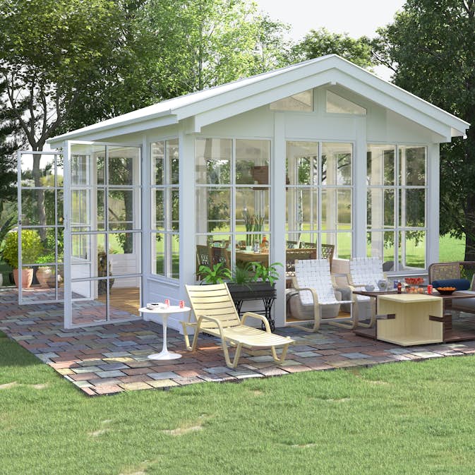 Komplett Orangeri Landskap Grönska Sommar 15 kvm