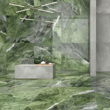 Klinker Tenfors Amazona Jade Marmor Blank 120x120 cm