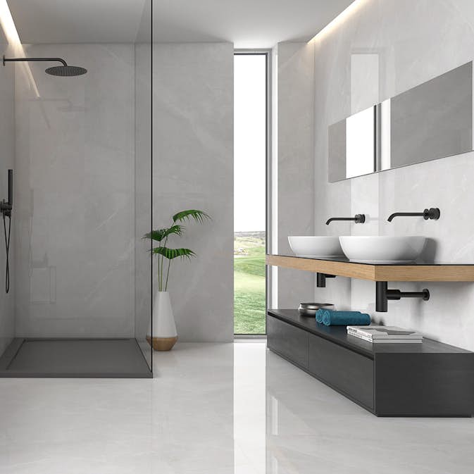 Klinker Tenfors Magda Blanco Marmor Blank 90x90 cm