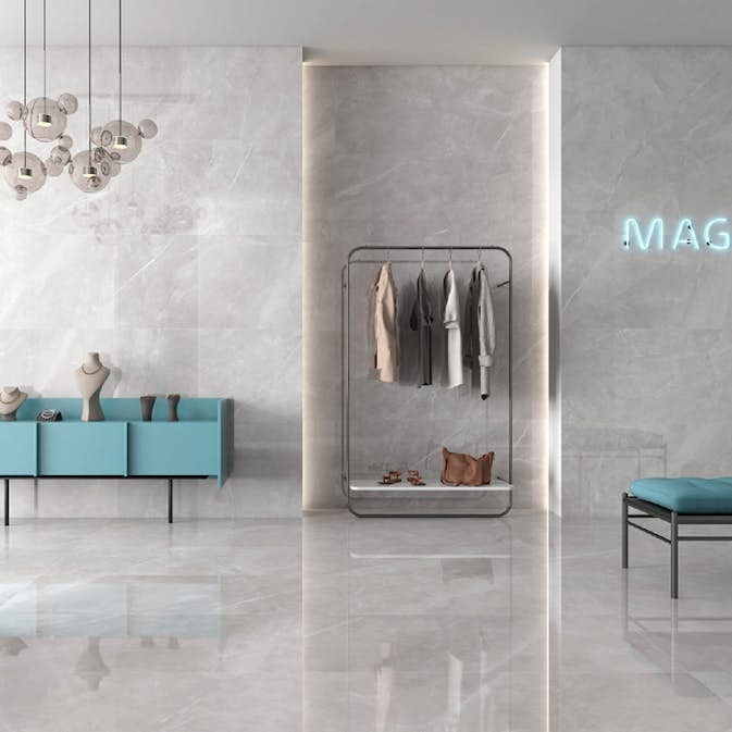 Klinker Tenfors Magda Perla Marmor Blank 60x60 cm