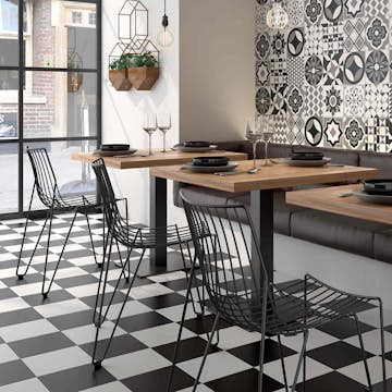 Klinker Tenfors Mugat Svart Matt 22x22 cm