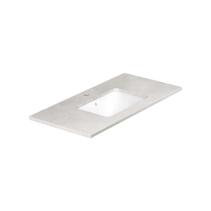 Bänkskiva Gustavsberg Ducentic 100 cm i Natursten med Underlimmat Tvättställ