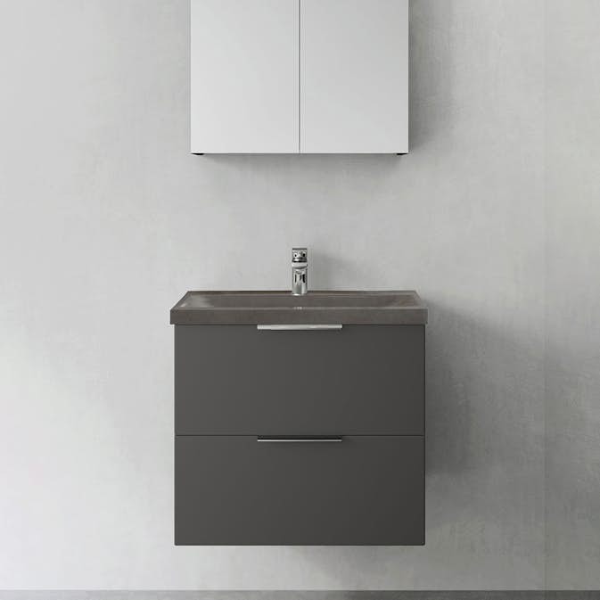 Tvättställsskåp Hafa Shape med Betong Tvättställ