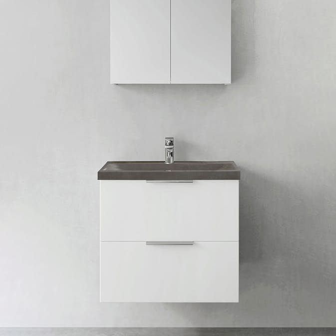 Tvättställsskåp Hafa Shape med Betong Tvättställ