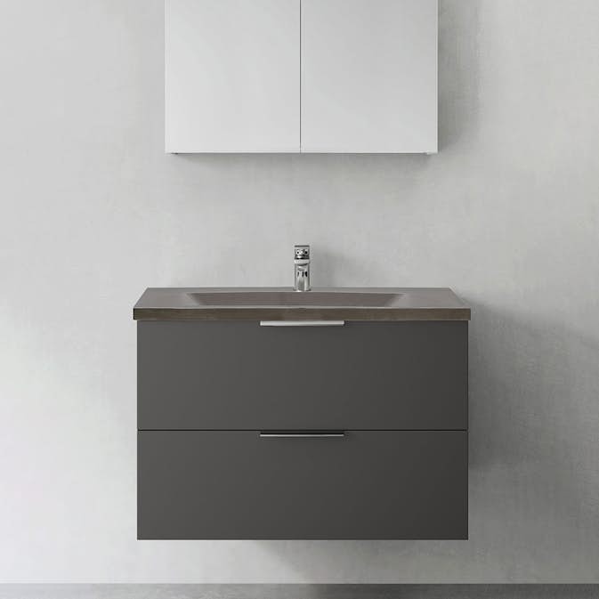 Tvättställsskåp Hafa Shape med Betong Tvättställ