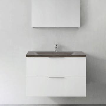 Tvättställsskåp Hafa Shape med Betong Tvättställ