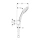 Handdusch Hansgrohe Croma 100 Vario Porter Set 1,25 m