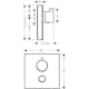 Inbyggnadsblandare Hansgrohe ShowerSelect 1-utlopp