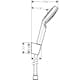 Handdusch Hansgrohe Crometta 1jet Porter Set