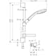 Duschset Hansgrohe Croma 100 Vario Ecosmart 65 cm med Blandare Ecostat Comfort